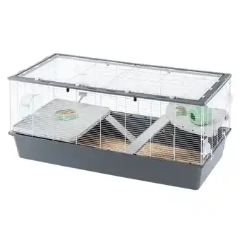 Welkoop Ferplast Criceti 120 - Hamsterkooi - 119x58x53,5 cm - Wit/Grijs/Groen aanbieding