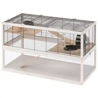 Welkoop Ferplast Domster 100 - Hamsterkooi - 100x61x50 cm - White wash aanbieding