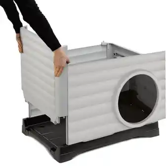 Welkoop Ferplast Petvilla 50 - Hondenhok - Wit/Grijs aanbieding
