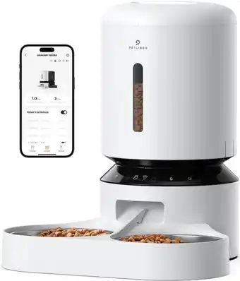Welkoop PETLIBRO Granary Duo met wifi - Automatische voerbak - Wit aanbieding