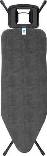 Bol.com Brabantia Strijkplank C - met Solide Strijkijzerhouder - 124 x 45 cm - Denim Black aanbieding