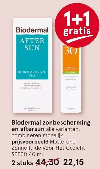 Etos Biodermal zonbescherming en aftersun aanbieding