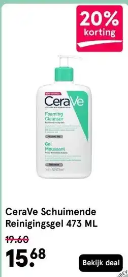 Etos CeraVe Schuimende Reinigingsgel 473 ML aanbieding