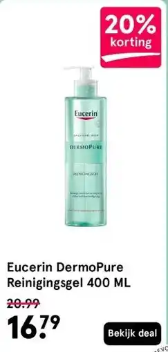 Etos Eucerin DermoPure Reinigingsgel 400 ML aanbieding