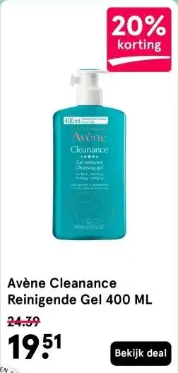 Etos Avène Cleanance Reinigende Gel 400 ML aanbieding