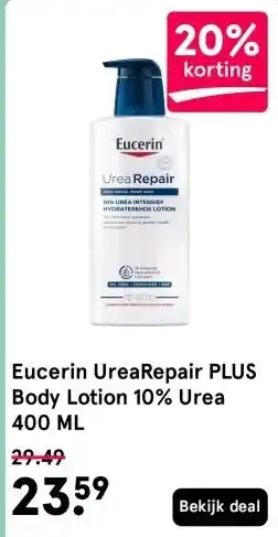 Etos Eucerin UreaRepair PLUS Body Lotion 10% Urea 400 ML aanbieding