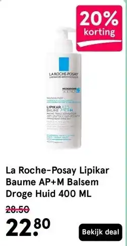 Etos La Roche-Posay Lipikar Baume AP+M Balsem Droge Huid 400 ML aanbieding