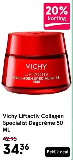 Etos Vichy Liftactiv Collagen Specialist Dagcrème 50 ML aanbieding