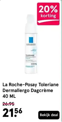 Etos La Roche-Posay Toleriane Dermallergo Dagcrème 40 ML aanbieding