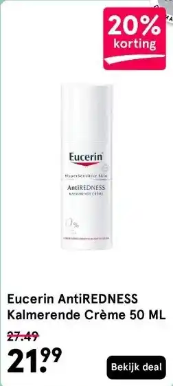 Etos Eucerin AntiREDNESS Kalmerende Crème 50 ML aanbieding