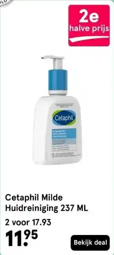 Etos Cetaphil Milde Huidreiniging 237 ML aanbieding