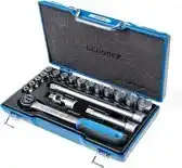 Conrad Gedore 2682842 2682842 Dopsleutelset Metrisch 1/2 (12.5 mm) 17-delig aanbieding