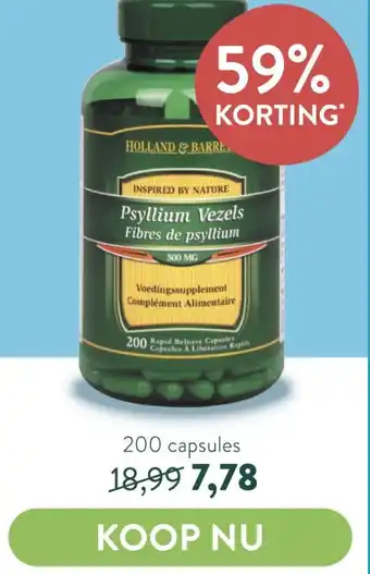 Holland & Barrett Psyllium Vezels aanbieding