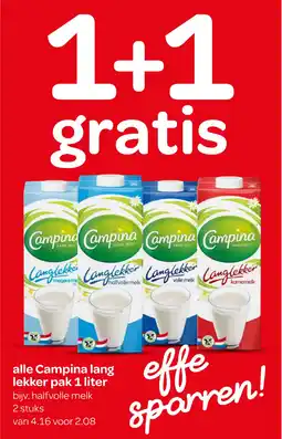 Spar alle Campina lang lekker aanbieding