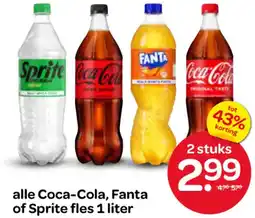 Spar alle Coca-Cola, Fanta of Sprite aanbieding