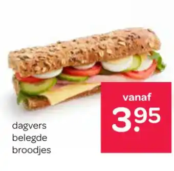 Spar dagvers belegde broodjes aanbieding