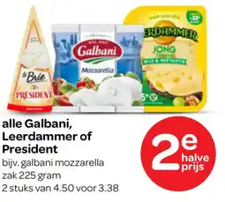 Spar alle Galbani, Leerdammer of President aanbieding
