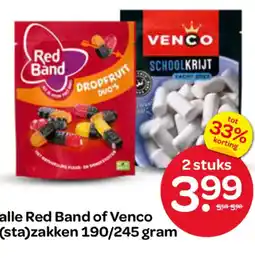 Spar alle Red Band of Venco stazakken aanbieding