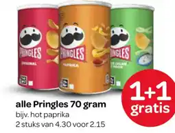 Spar alle Pringles aanbieding