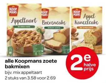 Spar alle Koopmans zoete bakmixen aanbieding