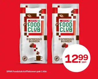 Spar Spar foodclub koffiebonen aanbieding