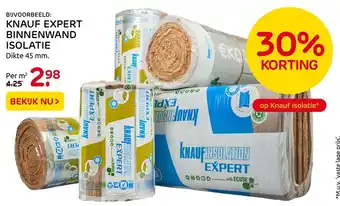 Praxis Knauf Expert Binnenwand Isolatie aanbieding