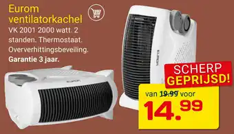 Kluswijs Eurom Ventilatorkachel | VK 2001 2000 aanbieding