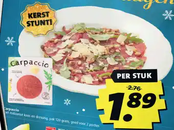 Boni Carpaccio 120 gram per stuk aanbieding