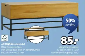 Jysk Aabenraa salontafel aanbieding