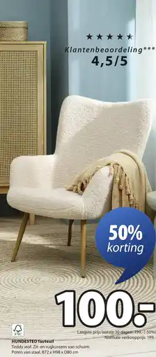 Jysk Hundested fauteuil aanbieding