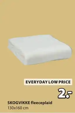 Jysk Skogvikke fleeceplaid aanbieding