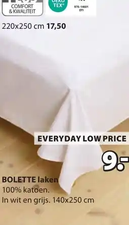 Jysk Bolette laken aanbieding