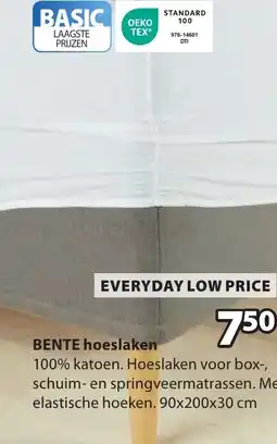 Jysk Bente hoeslaken aanbieding