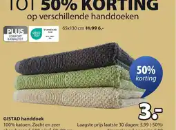 Jysk GISTAD handdoek aanbieding