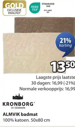Jysk Almvik badmat aanbieding