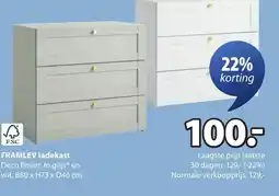 Jysk Framlev ladekast aanbieding