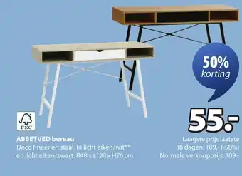 Jysk ABBETVED bureau aanbieding