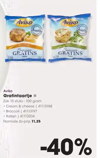 HANOS Aviko Gratintaartje aanbieding