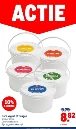 Makro Qarc yogurt of hangop aanbieding