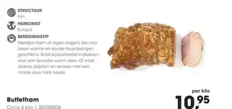 HANOS Buffetham aanbieding