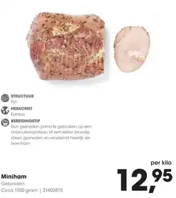 HANOS Miniham aanbieding