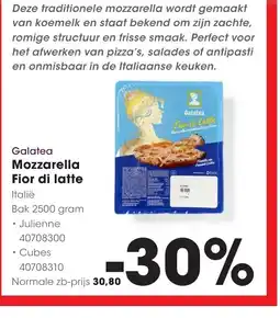 HANOS Galatea Mozzarella Fior di Latte aanbieding