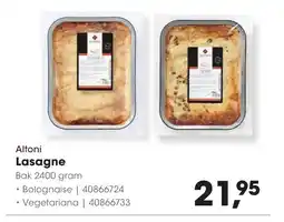 HANOS Altoni Lasagne aanbieding