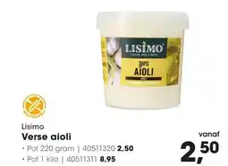 HANOS Lisimo Verse aioli aanbieding