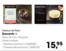 HANOS Traiteur de Paris Desserts aanbieding