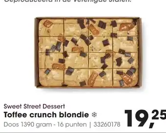HANOS Toffee crunch blondie aanbieding