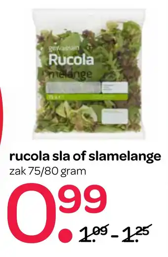 Spar rucola sla of slamelange 80gram aanbieding