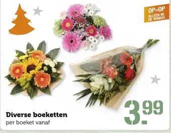 Coop Diverse boeketten aanbieding