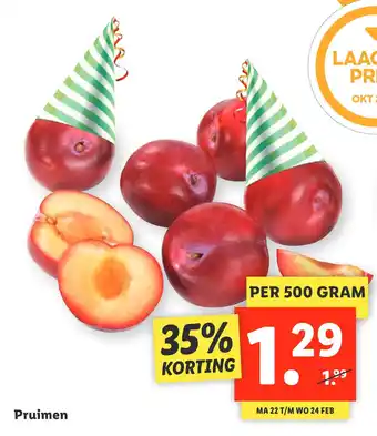 Lidl Pruimen 500g aanbieding