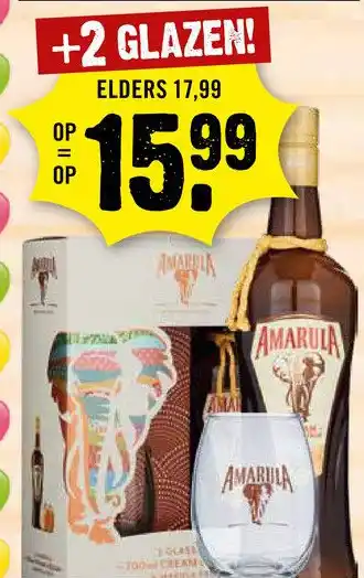 Dirck 3 Amarula aanbieding